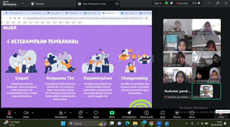 Semangat Ramadan, PC IPPNU Jember Kolaborasi dengan Gus Dur Corner UIN KHAS Gelar Mentoring JAYCA
